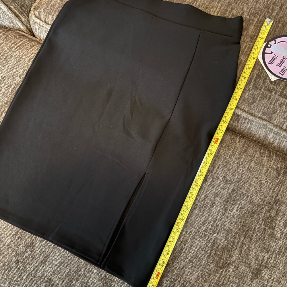 Harper Black Knee-Length Pencil Skirt - Picture 3 of 5
